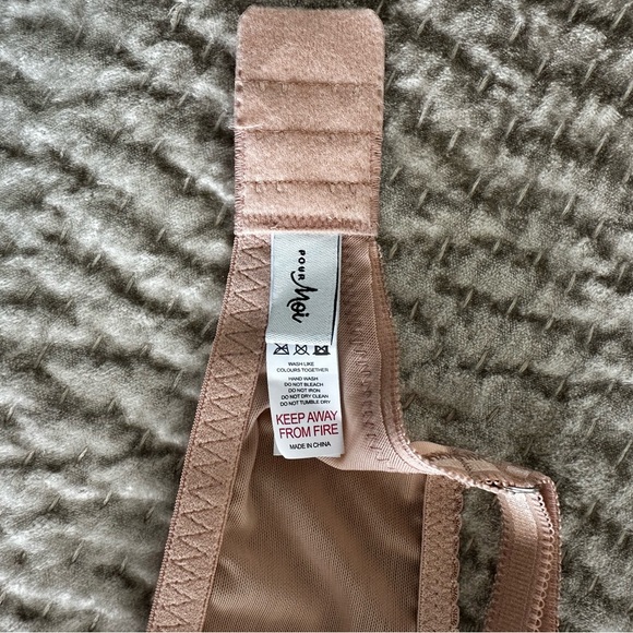 Elegant Lace Padded Bra in Nude - Picture 2 of 5